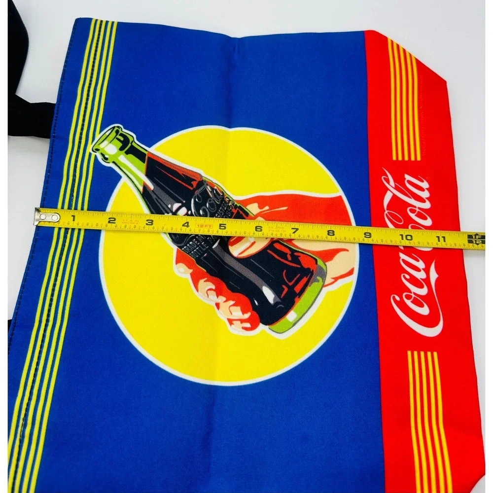 Coca-Cola Vintage Art Tote Bag Blue Retro Bottle Graphic Salamander Graphix NWT
